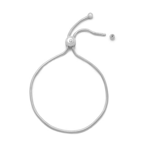 Sterling Silver Bolo Charm Bracelet - Ameeru Goods