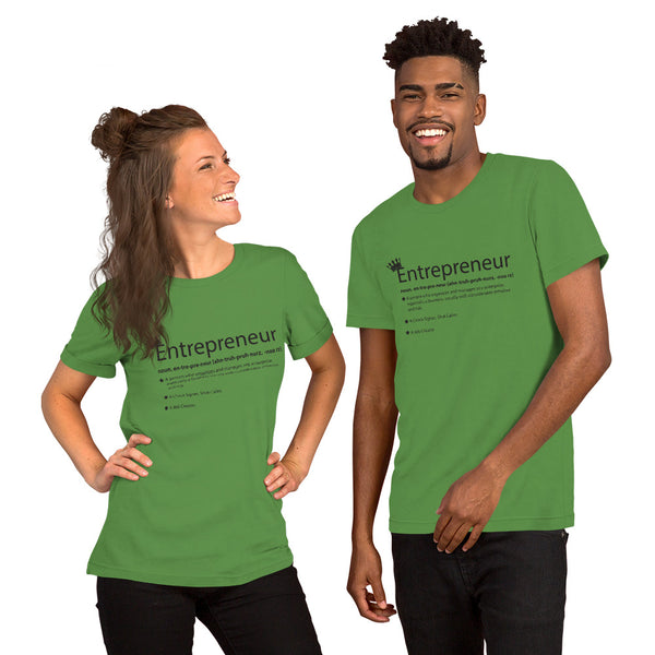 Ameeru Premium Entrepreneur Style black text Short-Sleeve Unisex T-Shirt - Ameeru Goods
