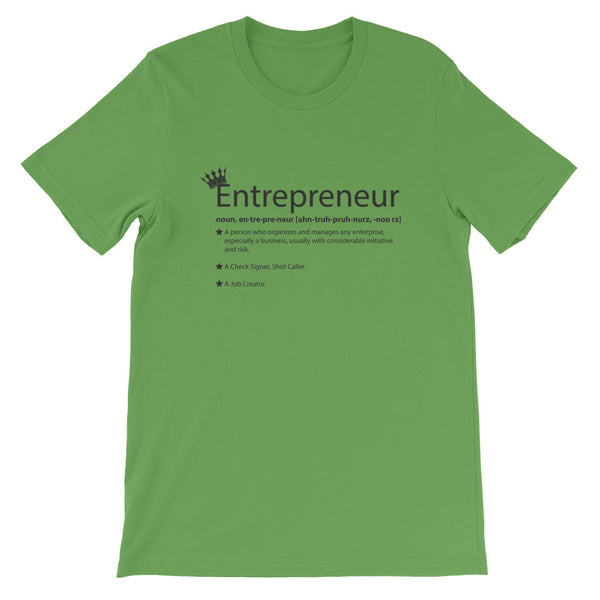 Ameeru Premium Entrepreneur Style black text Short-Sleeve Unisex T-Shirt - Ameeru Goods