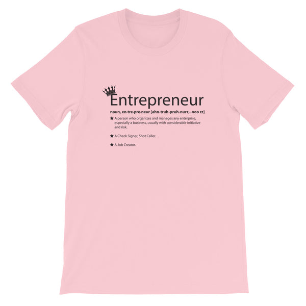 Ameeru Premium Entrepreneur Style black text Short-Sleeve Unisex T-Shirt - Ameeru Goods