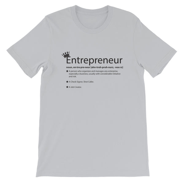 Ameeru Premium Entrepreneur Style black text Short-Sleeve Unisex T-Shirt - Ameeru Goods