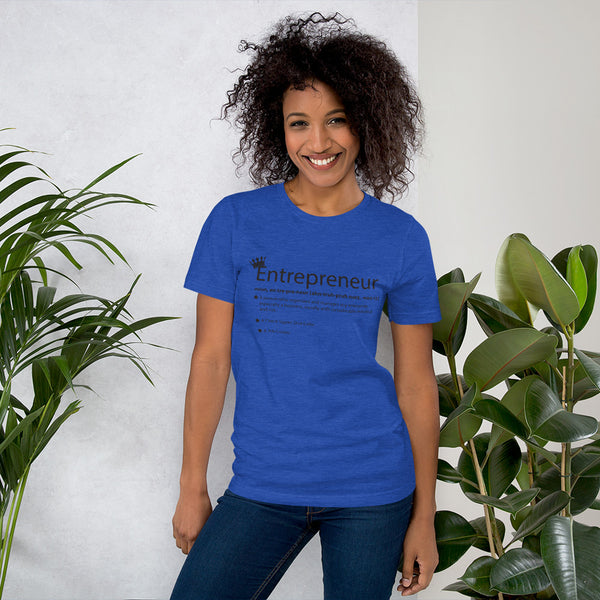 Ameeru Premium Entrepreneur Style black text Short-Sleeve Unisex T-Shirt - Ameeru Goods