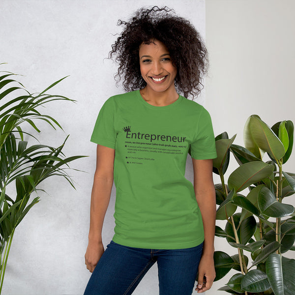 Ameeru Premium Entrepreneur Style black text Short-Sleeve Unisex T-Shirt - Ameeru Goods