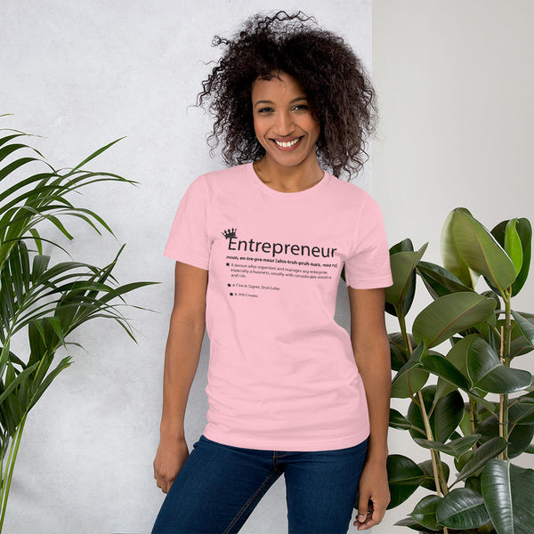 Ameeru Premium Entrepreneur Style black text Short-Sleeve Unisex T-Shirt - Ameeru Goods