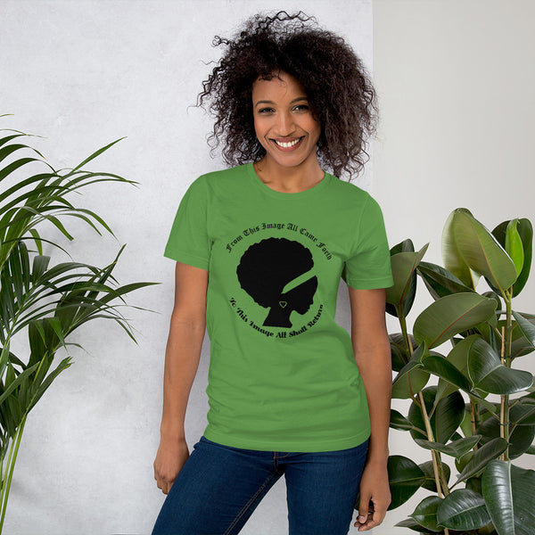 Ameeru Premium Afro Origins black text Short-Sleeve Unisex T-Shirt - Ameeru Goods