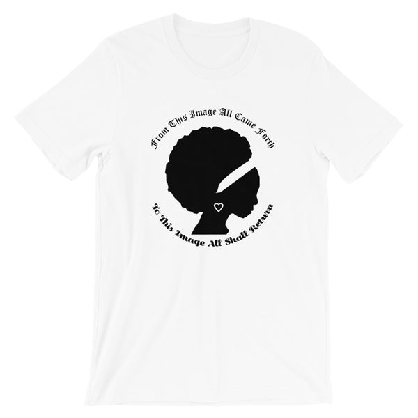 Ameeru Premium Afro Origins black text Short-Sleeve Unisex T-Shirt - Ameeru Goods