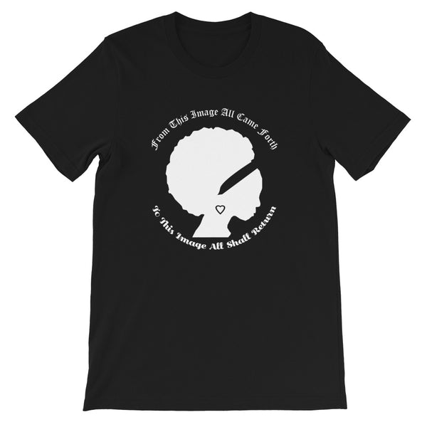Ameeru Premium Afro Origins white text Short-Sleeve Unisex T-Shirt - Ameeru Goods