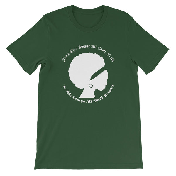 Ameeru Premium Afro Origins white text Short-Sleeve Unisex T-Shirt - Ameeru Goods