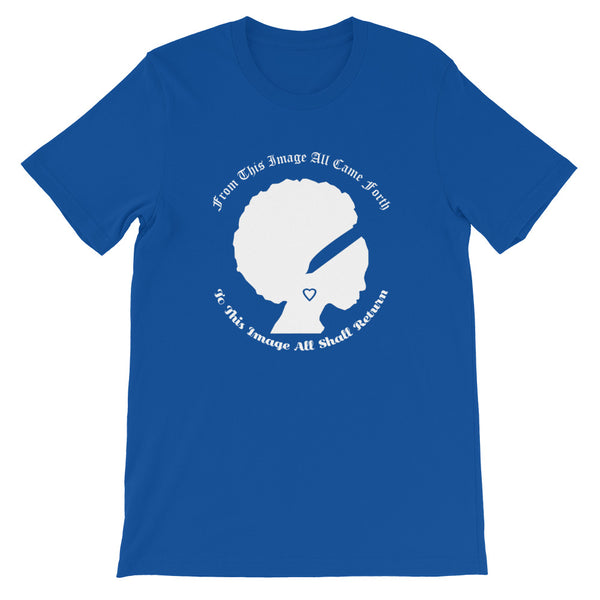 Ameeru Premium Afro Origins white text Short-Sleeve Unisex T-Shirt - Ameeru Goods