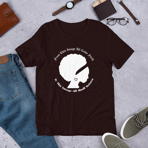 Ameeru Premium Afro Origins white text Short-Sleeve Unisex T-Shirt - Ameeru Goods