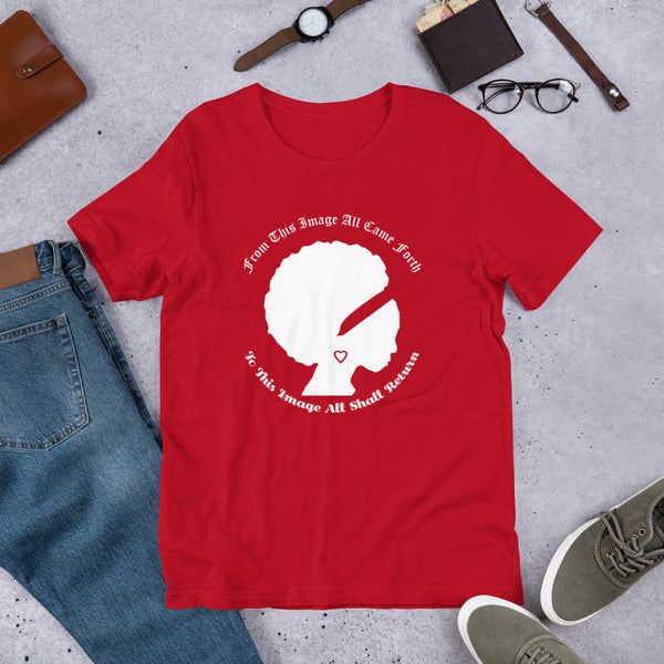 Ameeru Premium Afro Origins white text Short-Sleeve Unisex T-Shirt - Ameeru Goods