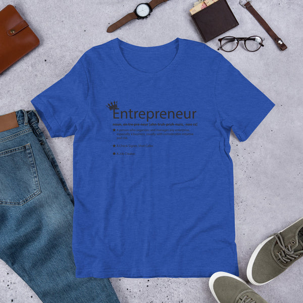 Ameeru Premium Entrepreneur Style black text Short-Sleeve Unisex T-Shirt - Ameeru Goods