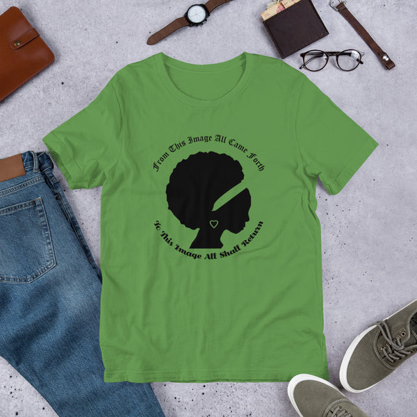 Ameeru Premium Afro Origins black text Short-Sleeve Unisex T-Shirt - Ameeru Goods