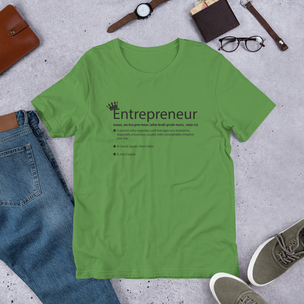 Ameeru Premium Entrepreneur Style black text Short-Sleeve Unisex T-Shirt - Ameeru Goods