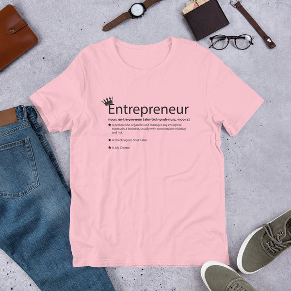 Ameeru Premium Entrepreneur Style black text Short-Sleeve Unisex T-Shirt - Ameeru Goods