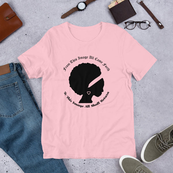 Ameeru Premium Afro Origins black text Short-Sleeve Unisex T-Shirt - Ameeru Goods