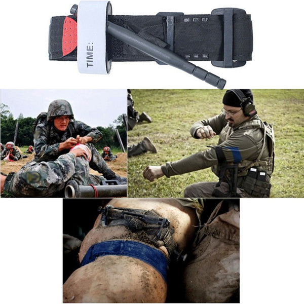 One Hand Emergency Tourniquet Strap with Quick Slow Release Buckle for Portable Emergency First Aid - Ameeru Goods