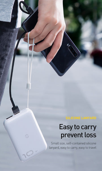 Mobile QI Wireless 10000 mAh Power Bank Charger + QC 3.0 Fast Charging USB External Battery Pack - Ameeru Goods