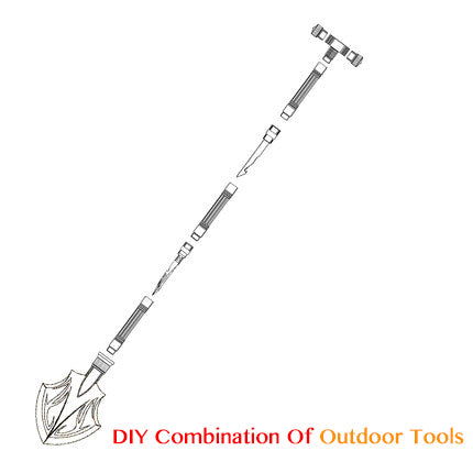 DIY Hiking Staff Multi-functional Emergency Tool - Ameeru Goods