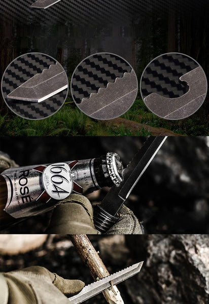 Hiking Staff Cane Multi functional Camping and Outdoor Emergency Tool - Ameeru Goods
