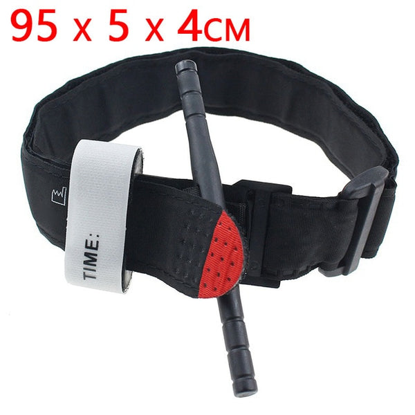 One Hand Emergency Tourniquet Strap with Quick Slow Release Buckle for Portable Emergency First Aid - Ameeru Goods