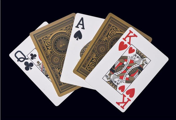 Gold Traditional Face Waterproof Playing Cards - Ameeru Goods