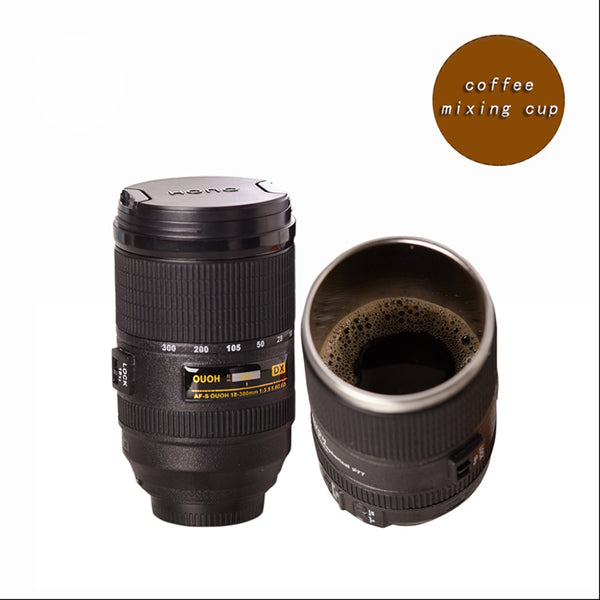 Camera Lens Self Stirring Coffee Cup - Ameeru Goods