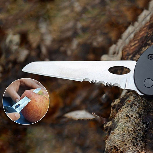 Multi-function 5 in 1 Carabiner Tool with Buckle Lock, Flat and Phillips Head Screwdriver - Ameeru Goods
