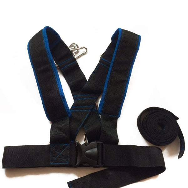 Weighted Sled Shoulder Harness Training Set for CrossFit, Bodybuilding, Speed, Power, Sports - Ameeru Goods