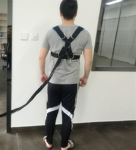 Weighted Sled Shoulder Harness Training Set for CrossFit, Bodybuilding, Speed, Power, Sports - Ameeru Goods
