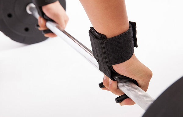 Adjustable Steel Hook Weight Lifting Grips with wrist support straps for Strength Training - Ameeru Goods