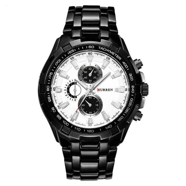 Luxury Mens Quartz Stainless Steel Casual Wristwatch - Ameeru Goods