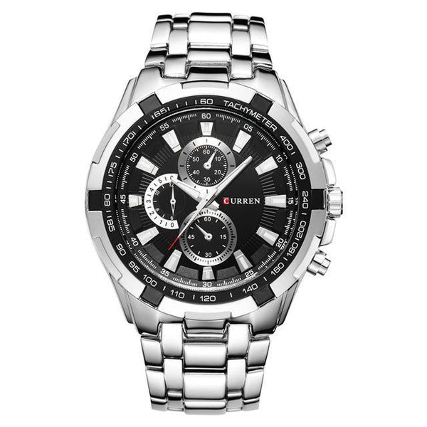 Luxury Mens Quartz Stainless Steel Casual Wristwatch - Ameeru Goods