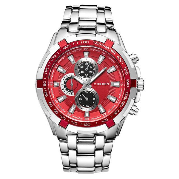 Luxury Mens Quartz Stainless Steel Casual Wristwatch - Ameeru Goods