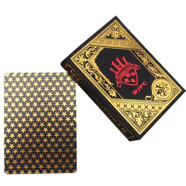 Luxury Black and Gold Star Plastic Waterproof Playing Cards - Ameeru Goods