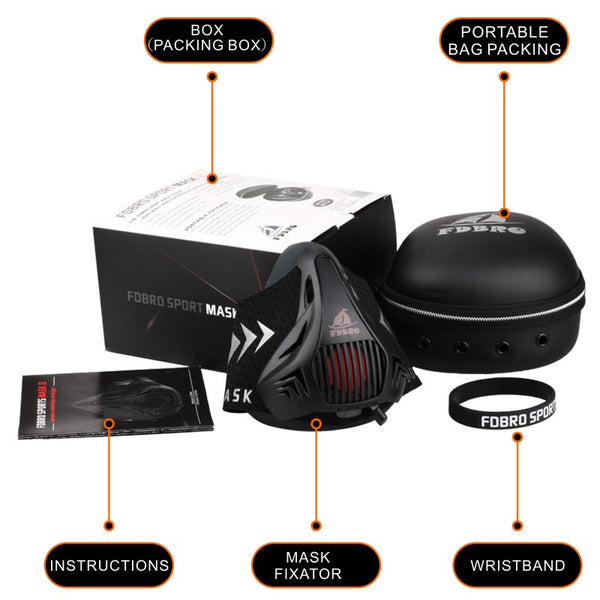 High Altitude training  sport mask, oxygen deprivation mask for high intensity training - Ameeru Goods