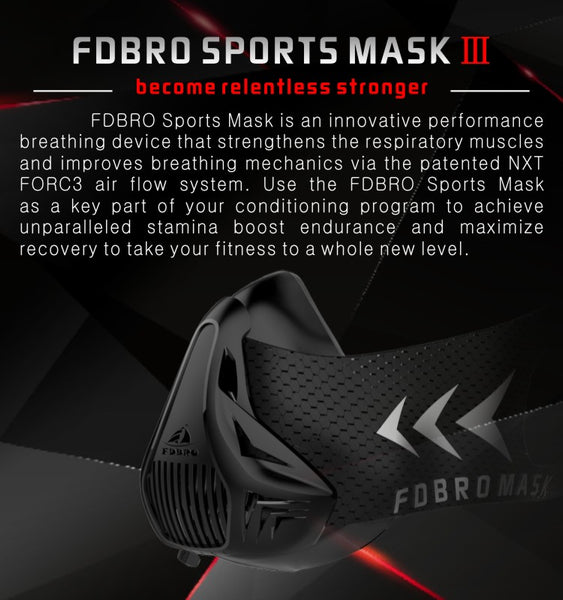 High Altitude training  sport mask, oxygen deprivation mask for high intensity training - Ameeru Goods