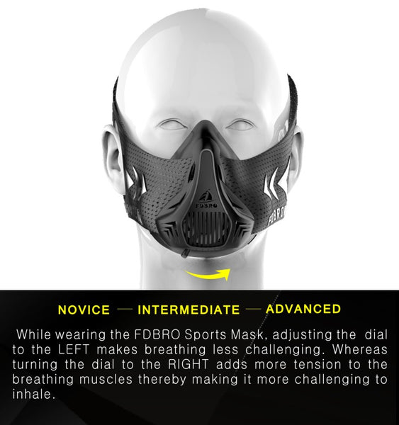 High Altitude training  sport mask, oxygen deprivation mask for high intensity training - Ameeru Goods