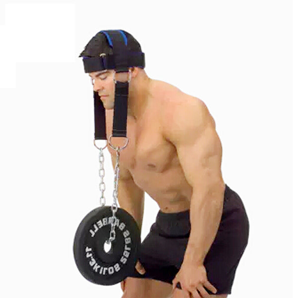 Neck and Shoulder Weight Lifting Head Strap with Steel Chain with Adjustable Belt - Ameeru Goods