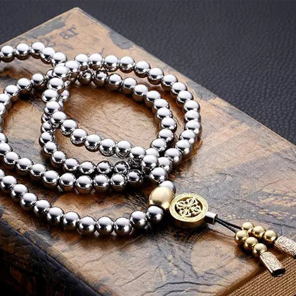 Spiritual Style Multi-Functional Beads Necklace Chain Bracelet Jewelry Safety Tools - Ameeru Goods