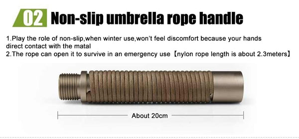 Multi-Function hiking vehicle and outdoor safety short rod - Ameeru Goods