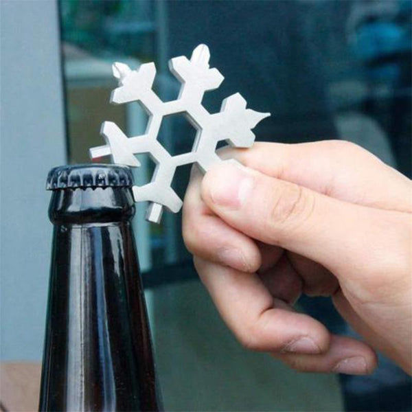 12-in-1 Snow Flake shaped Multi-tool key ring - Ameeru Goods