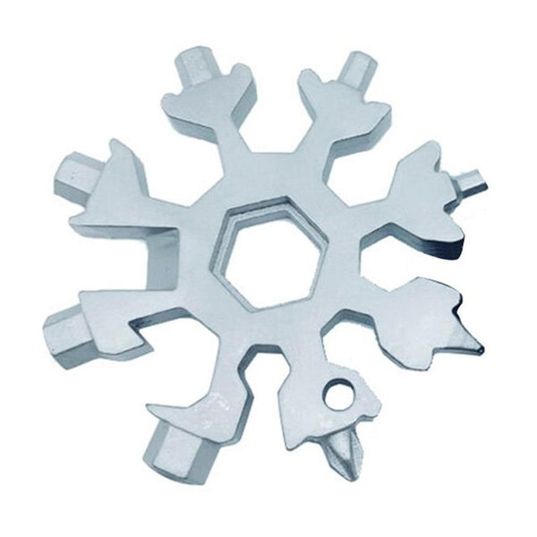 12-in-1 Snow Flake shaped Multi-tool key ring - Ameeru Goods