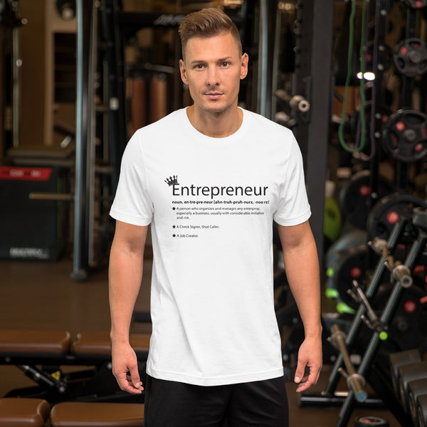 Ameeru Premium Entrepreneur Style black text Short-Sleeve Unisex T-Shirt - Ameeru Goods
