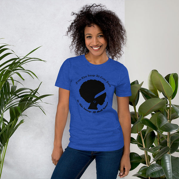 Ameeru Premium Afro Origins black text Short-Sleeve Unisex T-Shirt - Ameeru Goods