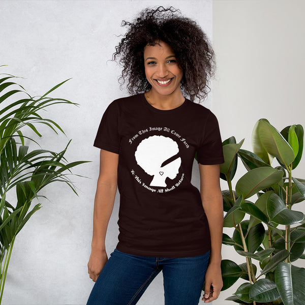 Ameeru Premium Afro Origins white text Short-Sleeve Unisex T-Shirt - Ameeru Goods