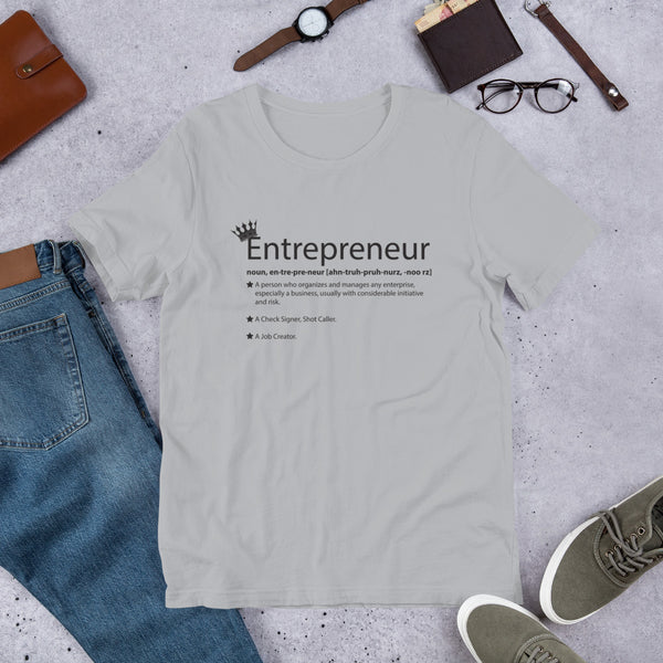 Ameeru Premium Entrepreneur Style black text Short-Sleeve Unisex T-Shirt - Ameeru Goods