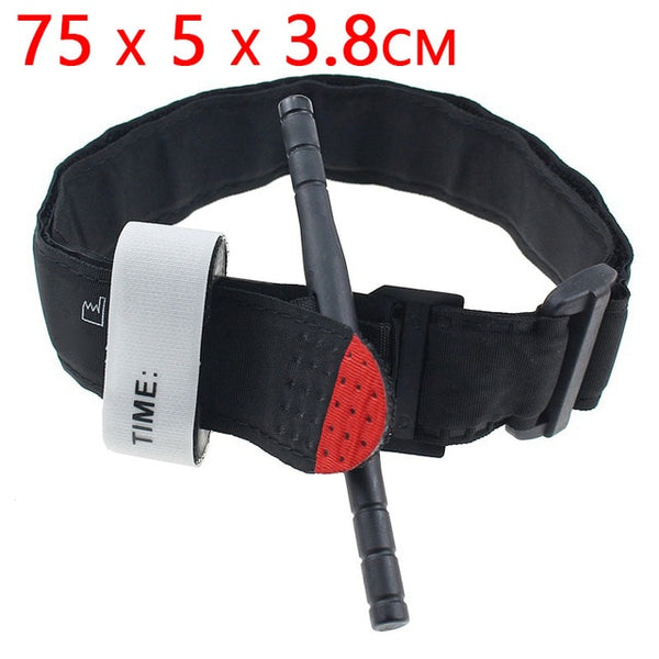 One Hand Emergency Tourniquet Strap with Quick Slow Release Buckle for Portable Emergency First Aid - Ameeru Goods