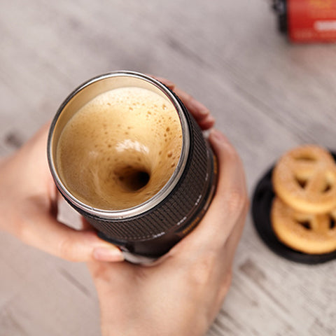 Camera Lens Self Stirring Coffee Cup - Ameeru Goods