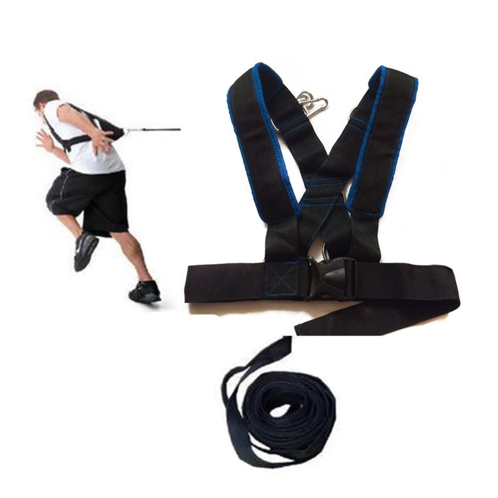 Weighted Sled Shoulder Harness Training Set for CrossFit, Bodybuilding, Speed, Power, Sports - Ameeru Goods